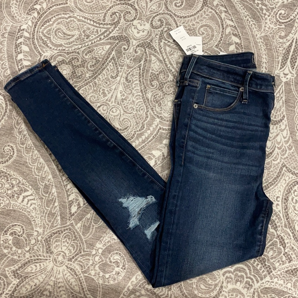 Abercrombie and Fitch Distressed Skinny Jeans